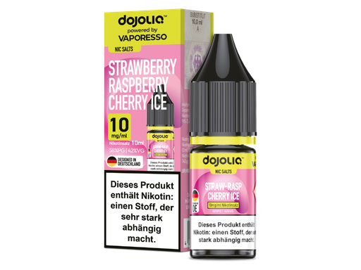 [DQNSL10SR-10] Vaporesso - Dojoliq - Strawberry Raspberry Cherry Ice - Nikotinsalz Liquid 10 mg/ml