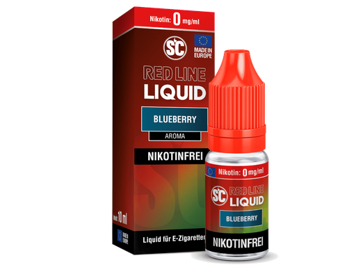 [SCNSL10BB-0-K] SC - Red Line - Blueberry - Nikotinsalz Liquid 0 mg/ml 500er Packung