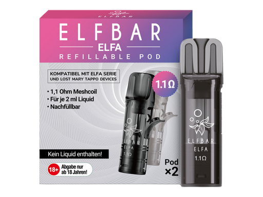 [EB100ERP-11] Elfbar - Elfa Leer-Pod (2 Stück pro Packung)
