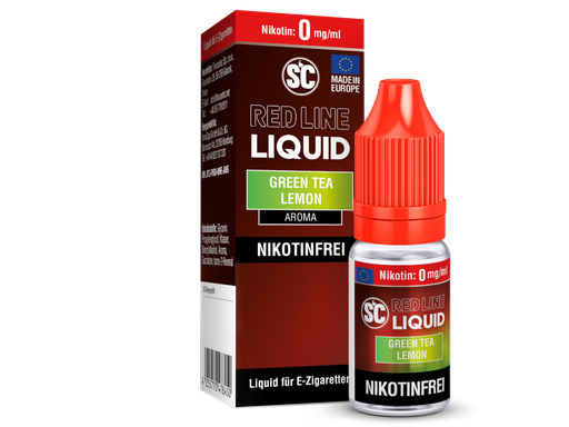 [SCNSL10GL-0-K] SC - Red Line - Green Tea Lemon - Nikotinsalz Liquid 0 mg/ml 500er Packung