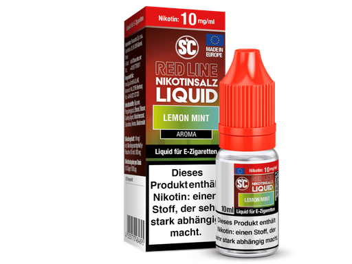 [SCNSL10LM-10-H] SC - Red Line - Lemon Mint - Nikotinsalz Liquid 10 mg/ml 10er Packung