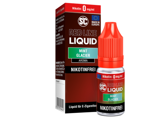 [SCNSL10MG-0-K] SC - Red Line - Mint Glacier - Nikotinsalz Liquid 0 mg/ml 500er Packung