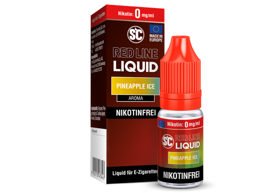 [SCNSL10PI-0-K] SC - Red Line - Pineapple Ice - Nikotinsalz Liquid 0 mg/ml 500er Packung