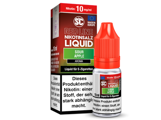 [SCNSL10SA-10] SC - Red Line - Sour Apple - Nikotinsalz Liquid 10 mg/ml