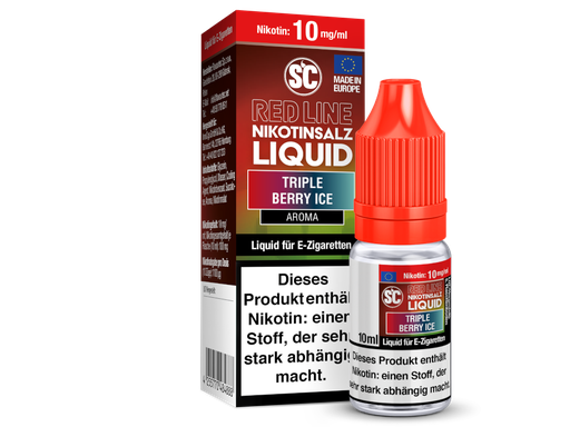 [SCNSL10TB-10] SC - Red Line - Triple Berry Ice - Nikotinsalz Liquid 10 mg/ml