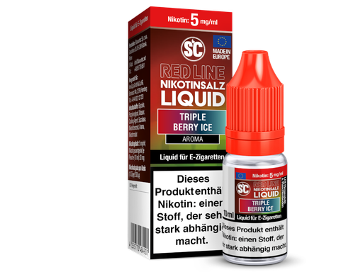 [SCNSL10TB-5-H] SC - Red Line - Triple Berry Ice - Nikotinsalz Liquid 5 mg/ml 10er Packung