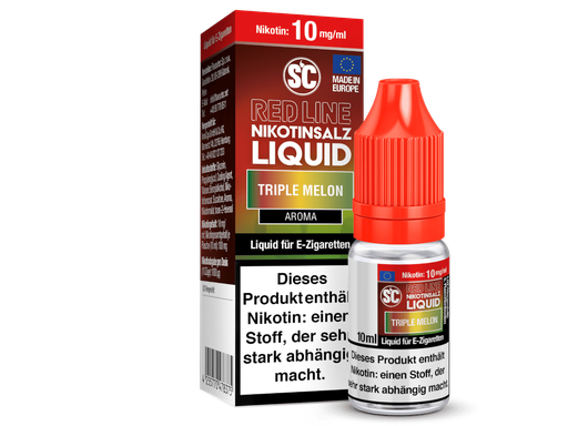 [SCNSL10TM-10-H] SC - Red Line - Triple Melon - Nikotinsalz Liquid 10 mg/ml 10er Packung