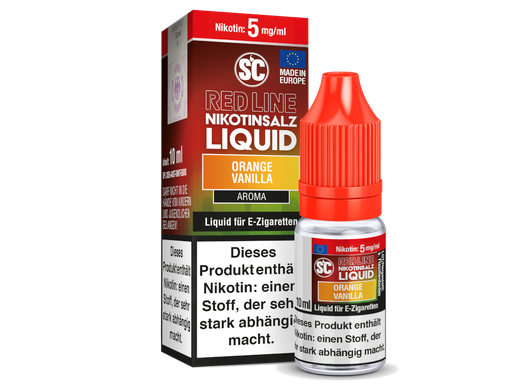 [SCNSL10VO-5-H] SC - Red Line - Orange Vanilla - Nikotinsalz Liquid 5 mg/ml 10er Packung