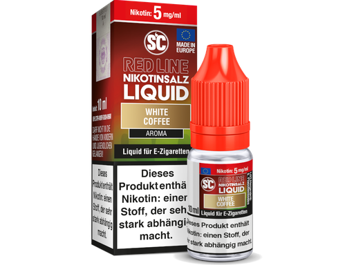 [SCNSL10WC-5-H] SC - Red Line - White Coffee - Nikotinsalz Liquid 5 mg/ml 10er Packung