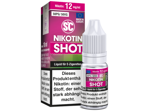 [SCS10S-12-H] SC - 10 ml Nikotin Shot 50PG/50VG 12 mg/ml 10er Packung