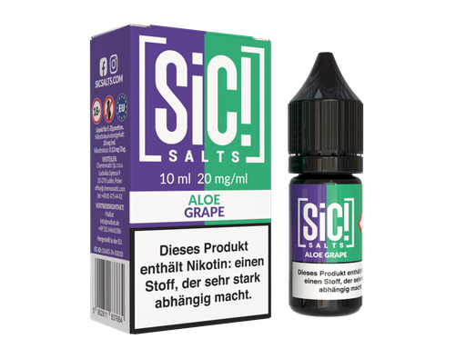 [SINSL10AG-20] SiC! Salts - Aloe Grape - Nikotinsalz Liquid 20 mg/ml