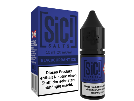 [SINSL10BI-20-H] SiC! Salts - Blackcurrant Ice - Nikotinsalz Liquid 20 mg/ml 5er Packung