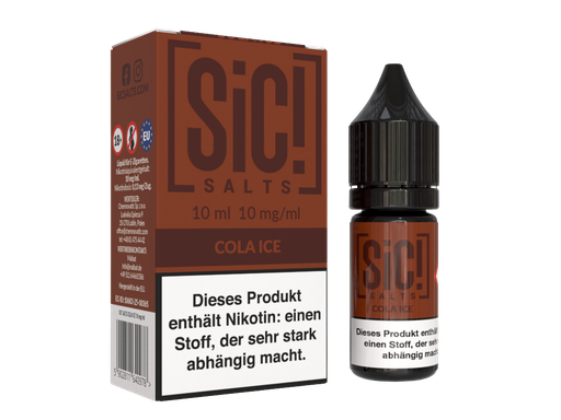 [SINSL10CI-10] SiC! Salts - Cola Ice - Nikotinsalz Liquid 10 mg/ml