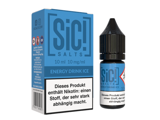 [SINSL10EI-10-H] SiC! Salts - Energy Drink Ice - Nikotinsalz Liquid 10 mg/ml 5er Packung