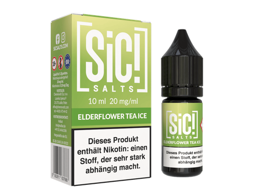 [SINSL10ET-20] SiC! Salts - Elderflower Tea Ice - Nikotinsalz Liquid 20 mg/ml