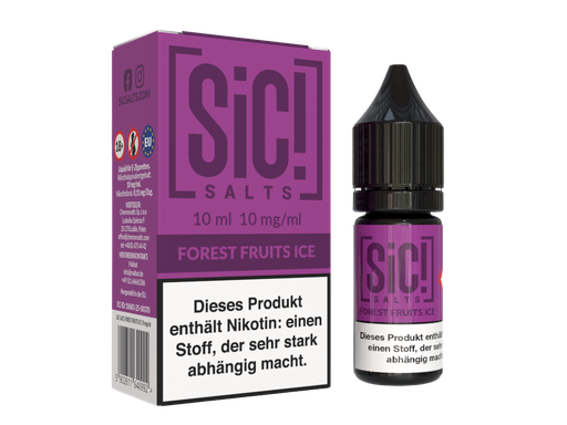 [SINSL10FI-10-H] SiC! Salts - Forest Fruits Ice - Nikotinsalz Liquid 10 mg/ml 5er Packung