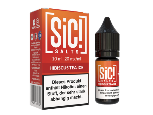 [SINSL10HT-20-H] SiC! Salts - Hibiscus Tea Ice - Nikotinsalz Liquid 20 mg/ml 5er Packung