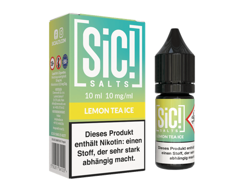 [SINSL10LT-10-H] SiC! Salts - Lemon Tea Ice - Nikotinsalz Liquid 10 mg/ml 5er Packung