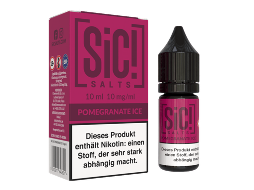 [SINSL10PC-10] SiC! Salts - Pomegranate Ice - Nikotinsalz Liquid 10 mg/ml