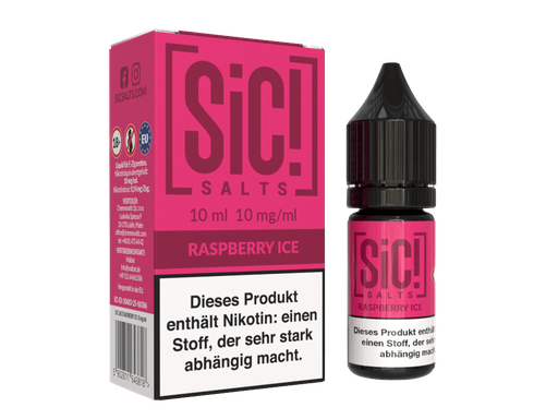 [SINSL10RI-10] SiC! Salts - Raspberry Ice - Nikotinsalz Liquid 10 mg/ml