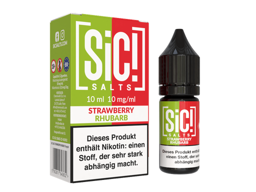 [SINSL10SR-10] SiC! Salts - Strawberry Rhubarb - Nikotinsalz Liquid 10 mg/ml