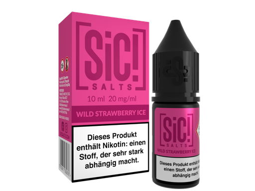 [SINSL10WI-20-H] SiC! Salts - Wild Strawberry Ice - Nikotinsalz Liquid 20 mg/ml 5er Packung