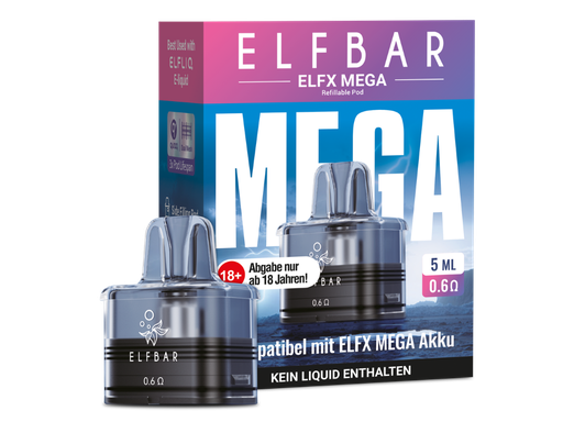 [EB100EXMP-10-H] Elfbar - Elfx Mega Pod mit 0,6 Ohm 5 ml 10er Packung