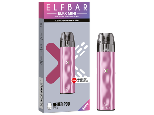 [EB100EXN-13-H] Elfbar - Elfx Mini E-Zigaretten Set Pink 10er Packung