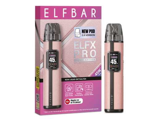 [EB100EXRC-12] Elfbar - Elfx Pro Classic Edition E-Zigaretten Set Pink