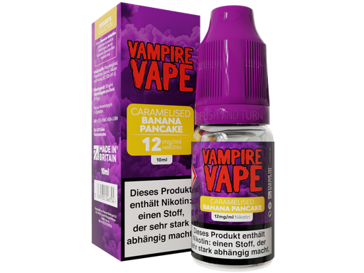 [VVL10DCC-12-H] Vampire Vape - Dessert Collection - Caramelised Banana Pancake E-Zigaretten Liquid 12 mg/ml 10er Packung