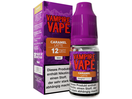 [VVL10DCL-12] Vampire Vape - Dessert Collection - Caramel Latte E-Zigaretten Liquid 12 mg/ml