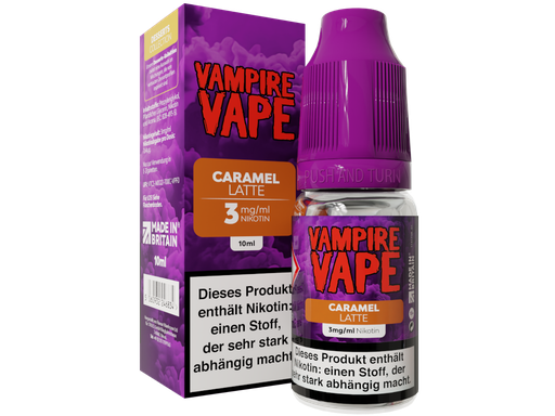 [VVL10DCL-3] Vampire Vape - Dessert Collection - Caramel Latte E-Zigaretten Liquid 3 mg/ml