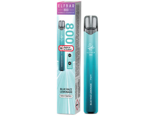 [EBEWE80-BR] Elfbar 800 Einweg E-Zigarette - Blue Razz Lemonade 0 mg/ml