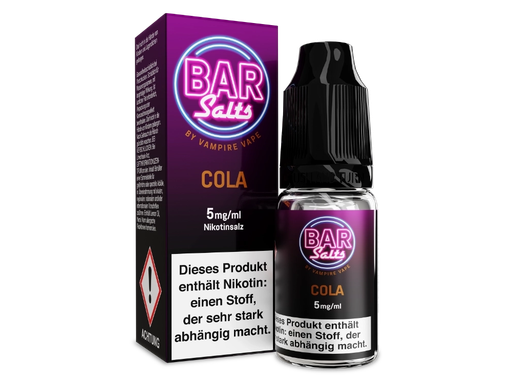 [VVNSL10BC-5] Vampire Vape - Bar Salts - Cola - Nikotinsalz Liquid 5 mg/ml