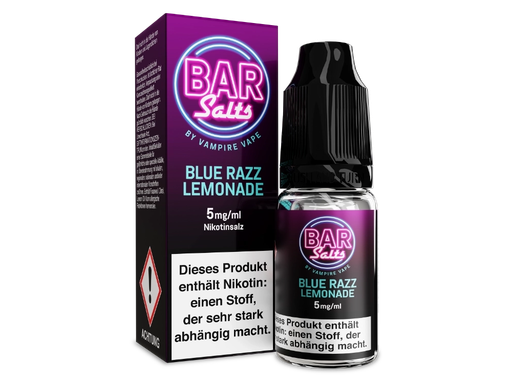 [VVNSL10BL-5] Vampire Vape - Bar Salts - Blue Razz Lemonade - Nikotinsalz Liquid 5 mg/ml