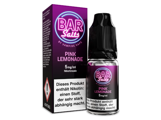 [VVNSL10BP-5] Vampire Vape - Bar Salts - Pink Lemonade - Nikotinsalz Liquid 5 mg/ml