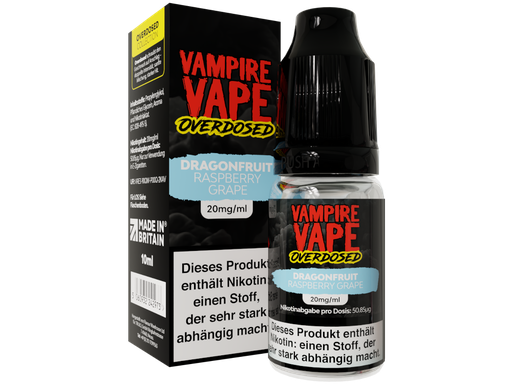 [VVNSL10ODG-20] Vampire Vape - Overdosed - Dragonfruit Raspberry Grape - Nikotinsalz Liquid 20 mg/ml