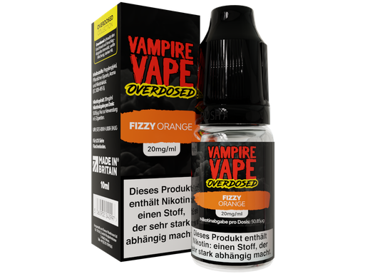 [VVNSL10OFO-20] Vampire Vape - Overdosed - Fizzy Orange - Nikotinsalz Liquid 20 mg/ml