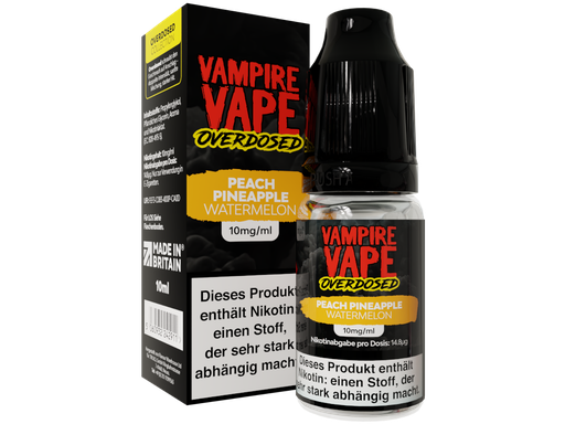 [VVNSL10OPW-10] Vampire Vape - Overdosed - Peach Pineapple Watermelon - Nikotinsalz Liquid 10 mg/ml