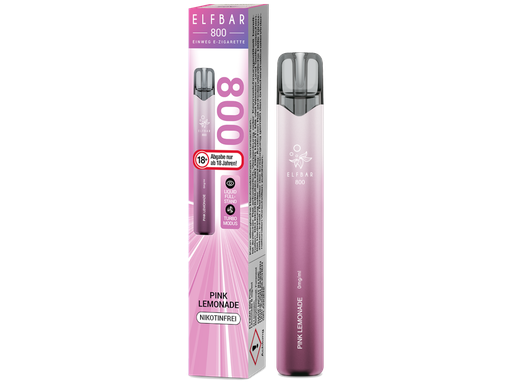 [EBEWE80-PL-H] Elfbar 800 Einweg E-Zigarette - Pink Lemonade 0 mg/ml 10er Packung