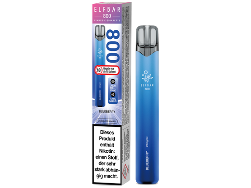 [EBEWE820-BB] Elfbar 800 Einweg E-Zigarette - Blueberry 20 mg/ml