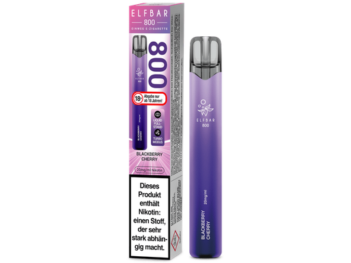 [EBEWE820-BC] Elfbar 800 Einweg E-Zigarette - Blackberry Cherry 20 mg/ml