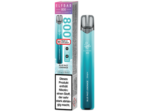 [EBEWE820-BR-H] Elfbar 800 Einweg E-Zigarette - Blue Razz Lemonade 20 mg/ml 10er Packung