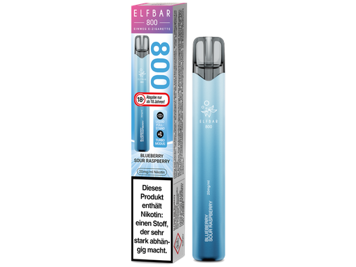 [EBEWE820-BS] Elfbar 800 Einweg E-Zigarette - Blueberry Sour Raspberry 20 mg/ml