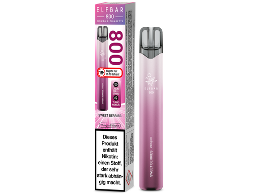 [EBEWE820-SB] Elfbar 800 Einweg E-Zigarette - Sweet Berries 20 mg/ml