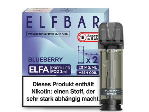 [EBEWEP-67] Elfbar - Elfa Pod Blueberry 20 mg/ml (2 Stück pro Packung)