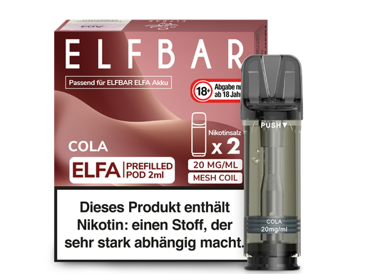 [EBEWEP-73-H] Elfbar - Elfa Pod Cola 20 mg/ml (2 Stück pro Packung) 10er Packung