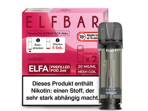 [EBEWEP-75] Elfbar - Elfa Pod Cherry 20 mg/ml (2 Stück pro Packung)