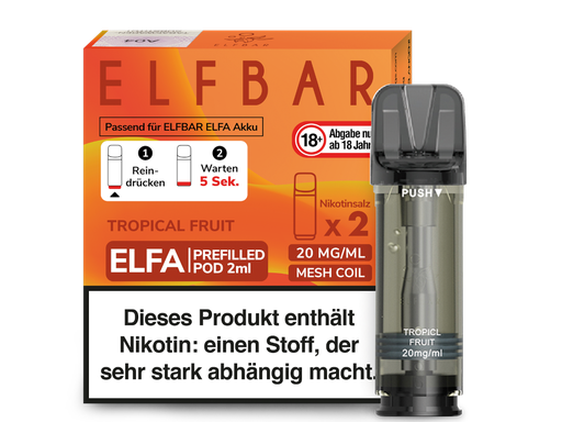 [EBEWEP-78] Elfbar - Elfa Pod Tropical Fruit 20 mg/ml (2 Stück pro Packung)