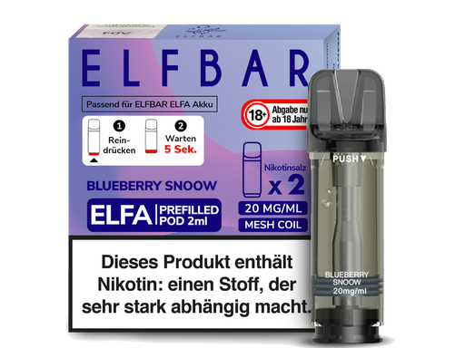 [EBEWEP-79] Elfbar - Elfa Pod Blueberry Snoow 20 mg/ml (2 Stück pro Packung)